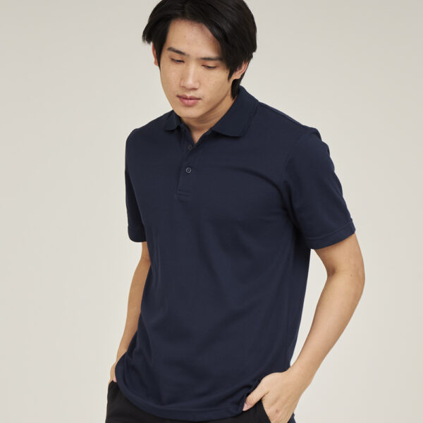 FLOW เสื้อโปโลสีกรมท่า เนื้อผ้า DryTech