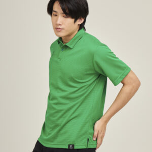 FLOW เสื้อโปโลแขนสั้น สีเขียว