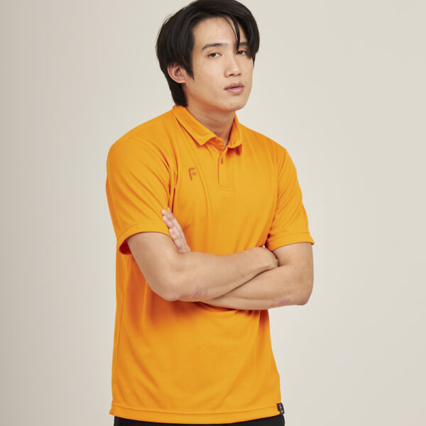 FLOW เสื้อโปโลแขนสั้น สีส้ม