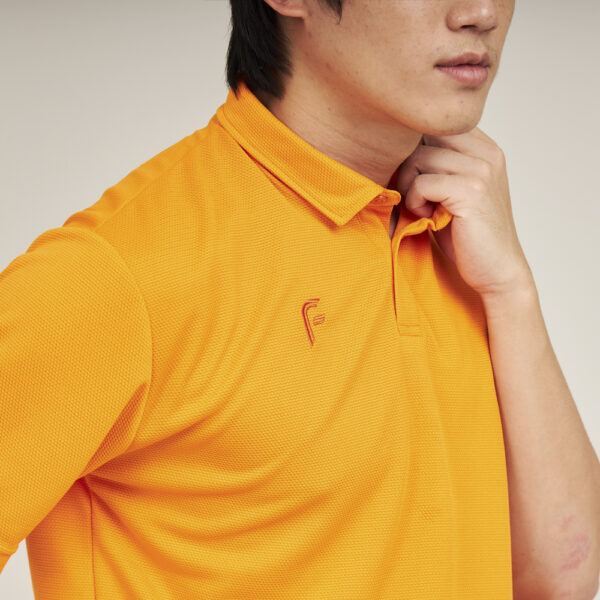 FLOW เสื้อโปโลแขนสั้น สีส้ม